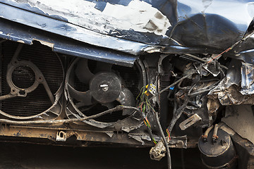 Image showing broken car. close-up  