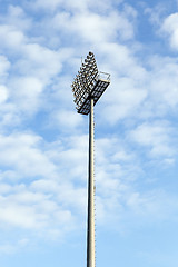 Image showing The stadium lighting  