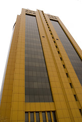 Image showing yellow skyscraper