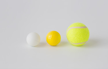 Image showing close up of different sports balls set