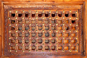 Image showing Wooden grid
