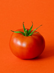 Image showing One ripe tomato