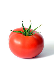Image showing One ripe tomato