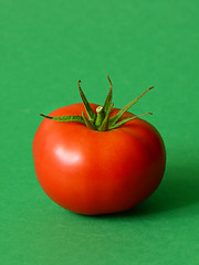 Image showing One ripe tomato