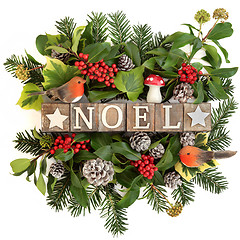 Image showing Noel Greeting Sign