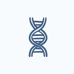 Image showing DNA sketch icon.