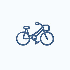 Image showing Bicycle sketch icon.