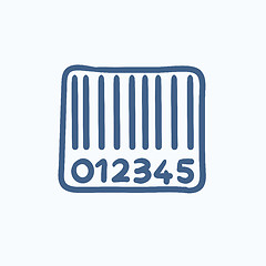 Image showing Barcode sketch icon.