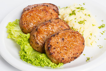 Image showing Homemade meat cutlets