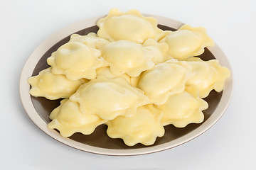 Image showing Homemade traditional Russian Ukrainian dumplings