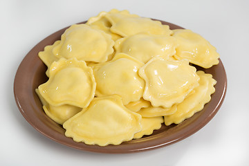 Image showing Homemade traditional Russian Ukrainian dumplings