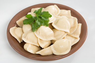 Image showing Homemade traditional Russian Ukrainian dumplings