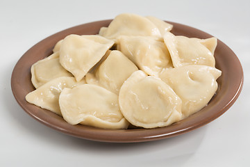 Image showing Homemade traditional Russian Ukrainian dumplings