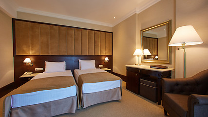 Image showing interior of double bed room