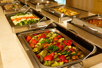 Image showing The Grilled vegetables