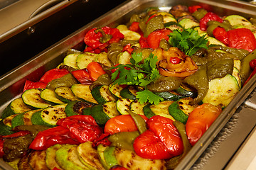 Image showing The Grilled vegetables