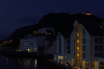 Image showing Ålesund by night