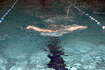 Image showing butterfly swimmer