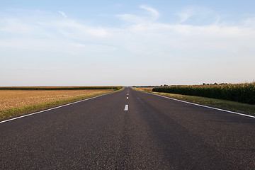 Image showing a small paved road  