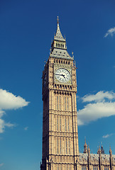 Image showing Big Ben great clock tower in London