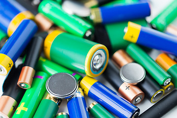 Image showing close up of alkaline batteries