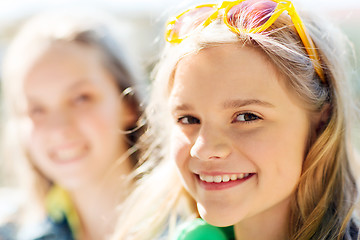 Image showing happy teenage girl face