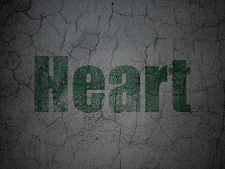 Image showing Healthcare concept: Heart on grunge wall background