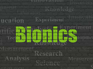 Image showing Science concept: Bionics on wall background