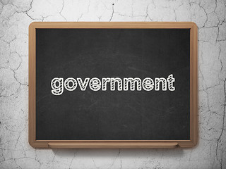 Image showing Politics concept: Government on chalkboard background