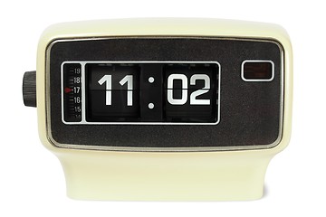 Image showing Vintage flip clock