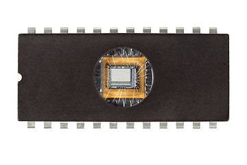 Image showing Old computer chip