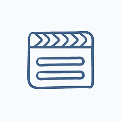 Image showing Clapboard sketch icon.