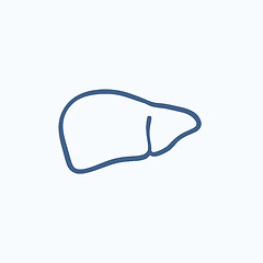 Image showing Liver sketch icon.