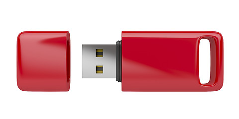 Image showing Red usb stick