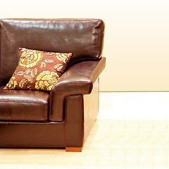 Image showing Leather sofa