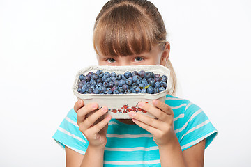 Image showing Smiling elementary school age girl