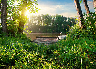 Image showing Small fishing pier