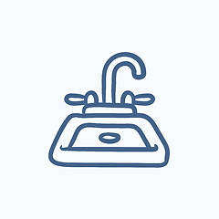 Image showing Sink sketch icon.