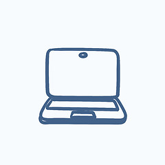 Image showing Laptop sketch icon.