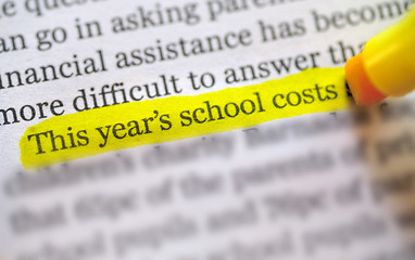 Image showing back to school  costs