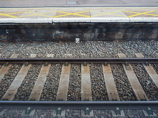 Image showing Railway railroad track