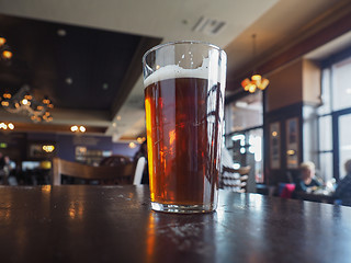 Image showing British ale beer pint