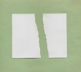 Image showing Torn paper pieces