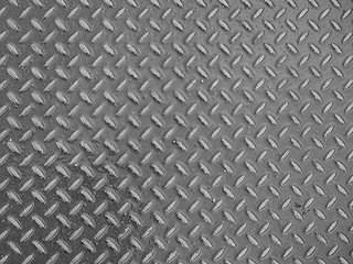 Image showing Grey steel diamond plate background