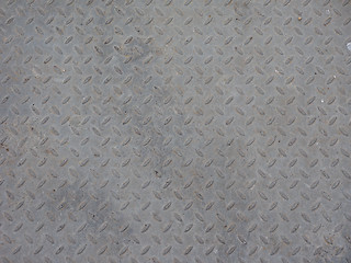 Image showing Grey steel diamond plate background