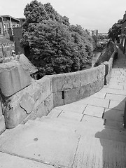 Image showing Roman city walls in Chester