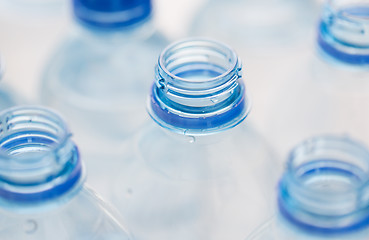 Image showing close up of empty used water bottles