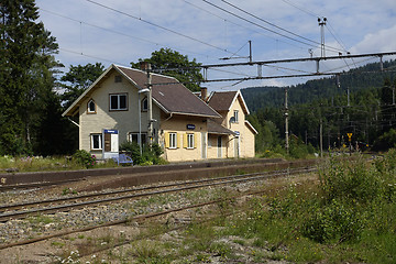 Image showing Old railway station