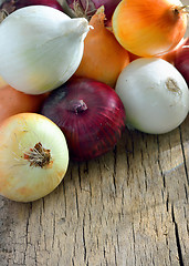 Image showing Different types of onion 