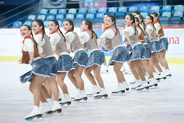 Image showing Team Spain in the line